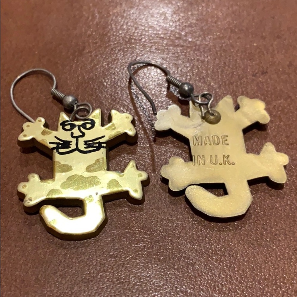 Cat Dangle Earrings - image 3